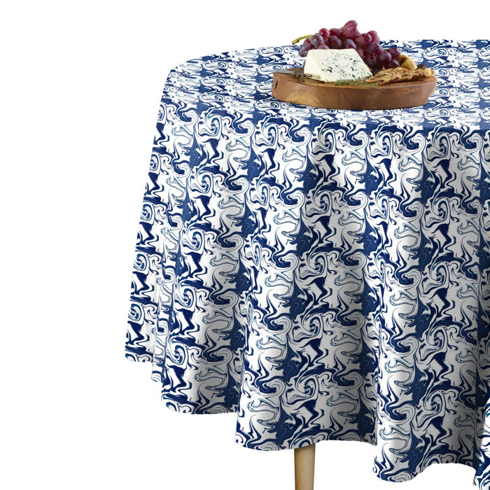 East Urban Home Marble Round Tablecloth & Reviews Wayfair